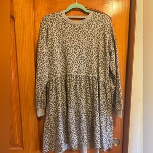 American Eagle Leopard Print Dress